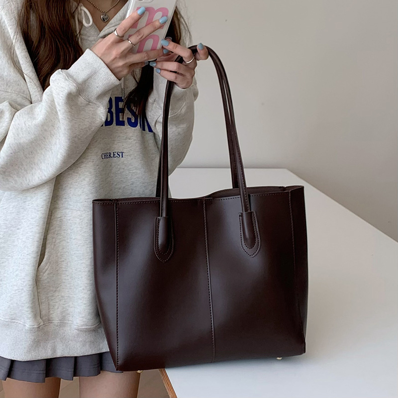 Women'S Vegan Bags - Vintage-Damen-Einkaufstasche, neue koreanische Version, großes Fassungsvermögen,
