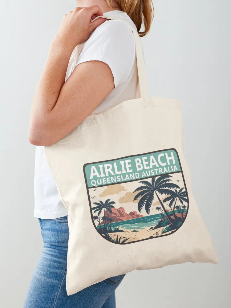 Women Bags In Australia - Airlie Beach Australia Retro-Emblem Tragetasche Maßgefertigte