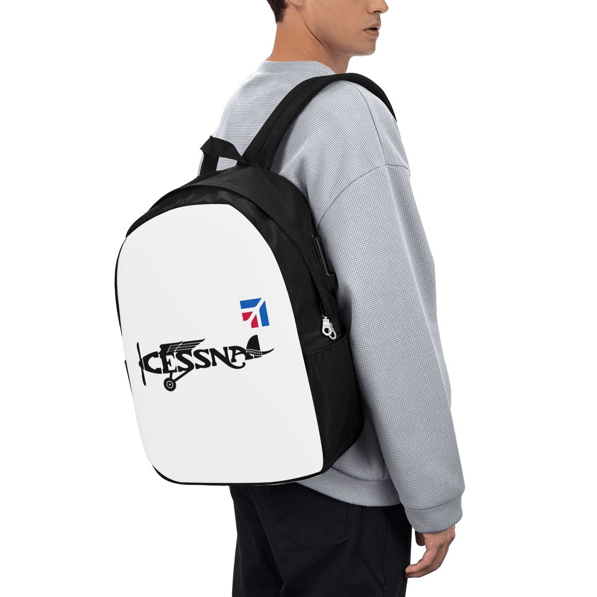 Woman In Bag - Cessna Logo Rucksack, Reisetasche für Notebooks,