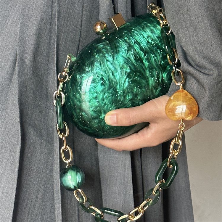 Women Bags Green - Bankett neue Acryl Clutch Tasche Damen