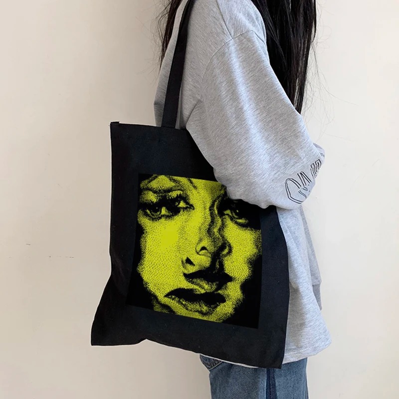 Women'S Vegan Bags - Horror Frauen Leinwand Tasche Punk Vintage
