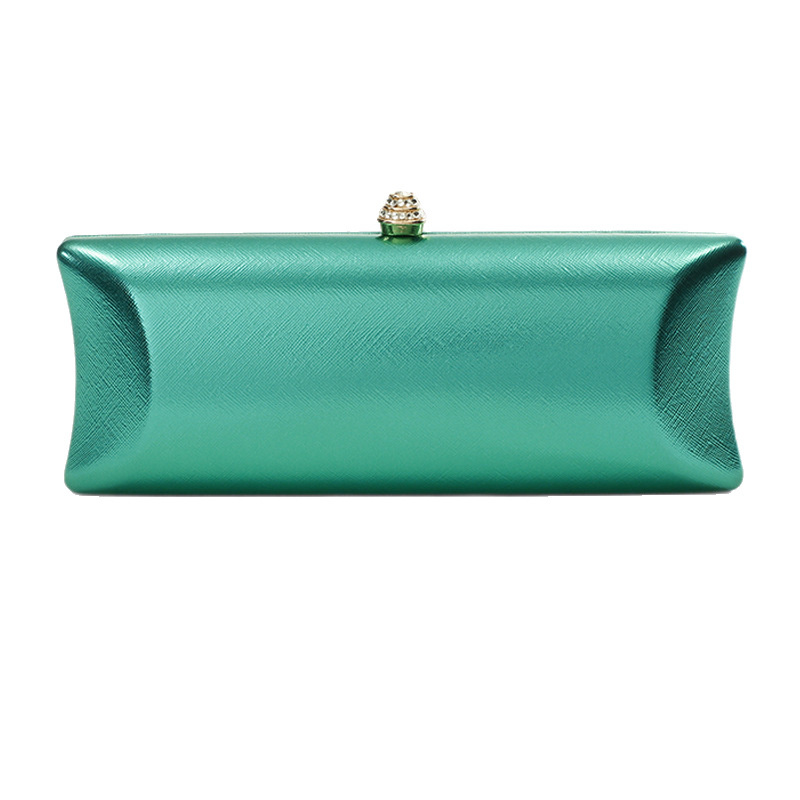 Women Bags Green - Klassische lange Box-Abendtasche für Damen, luxuriöse