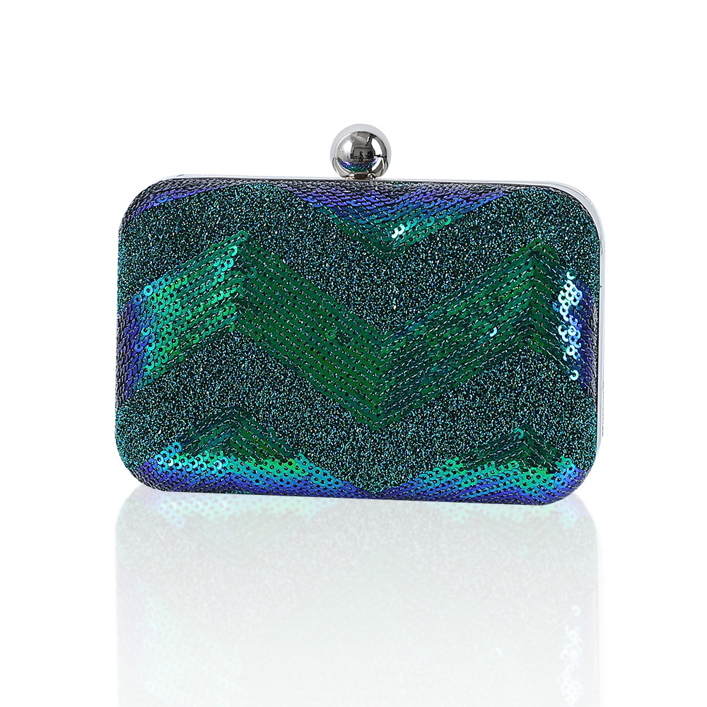 Women Bags Green - Grüne Clutch Taschen Luxus Designer Pailletten
