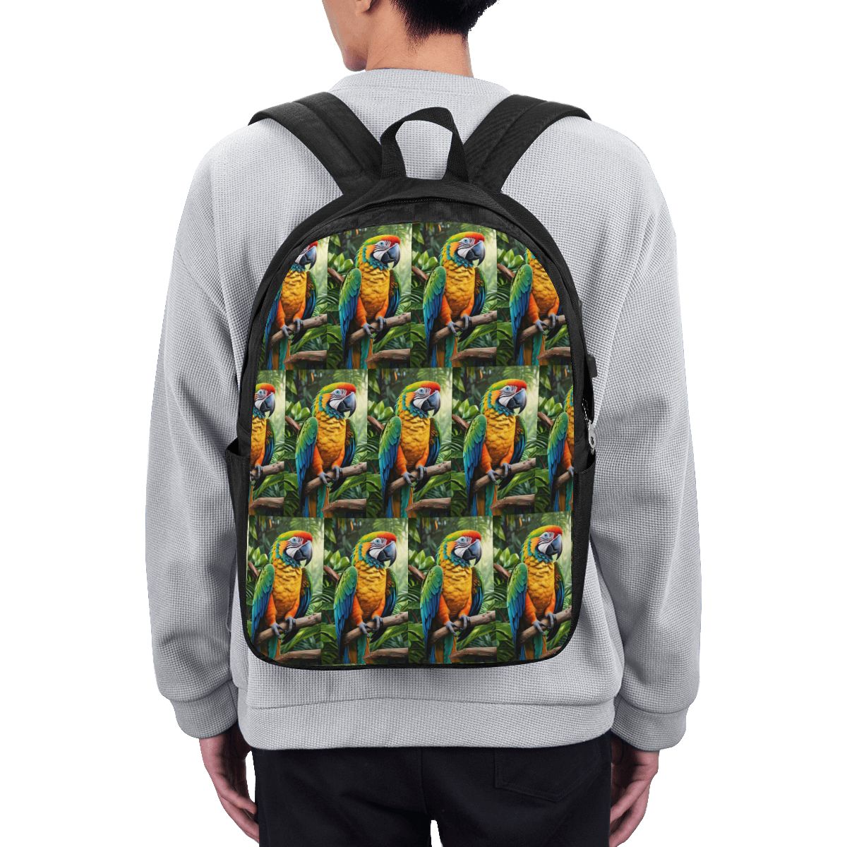 Woman In Bag - Niedlicher Papageien-Rucksack, Reisetasche für Notebooks, Computer,