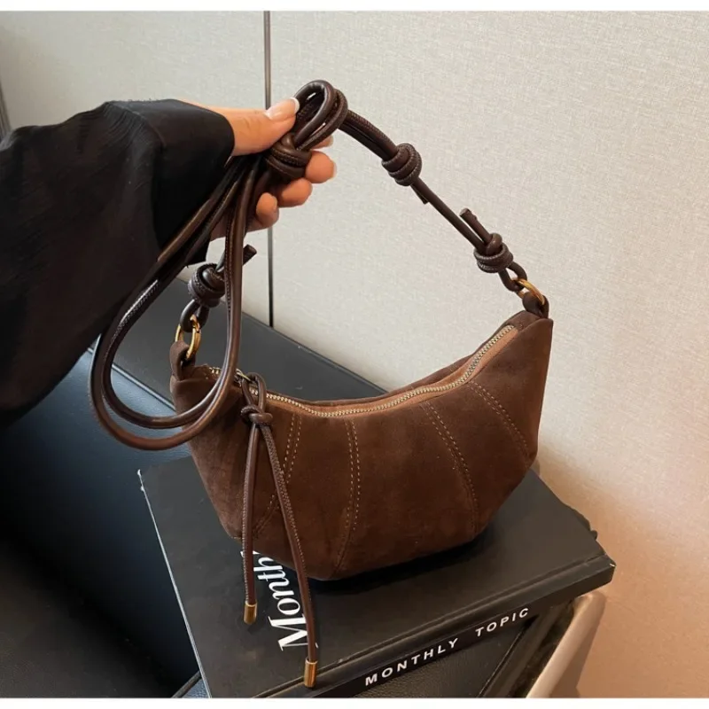 Women Bags Zara - Samtmaterial, Reißverschluss, 2024, hochwertige Umhängetasche, einfarbig,