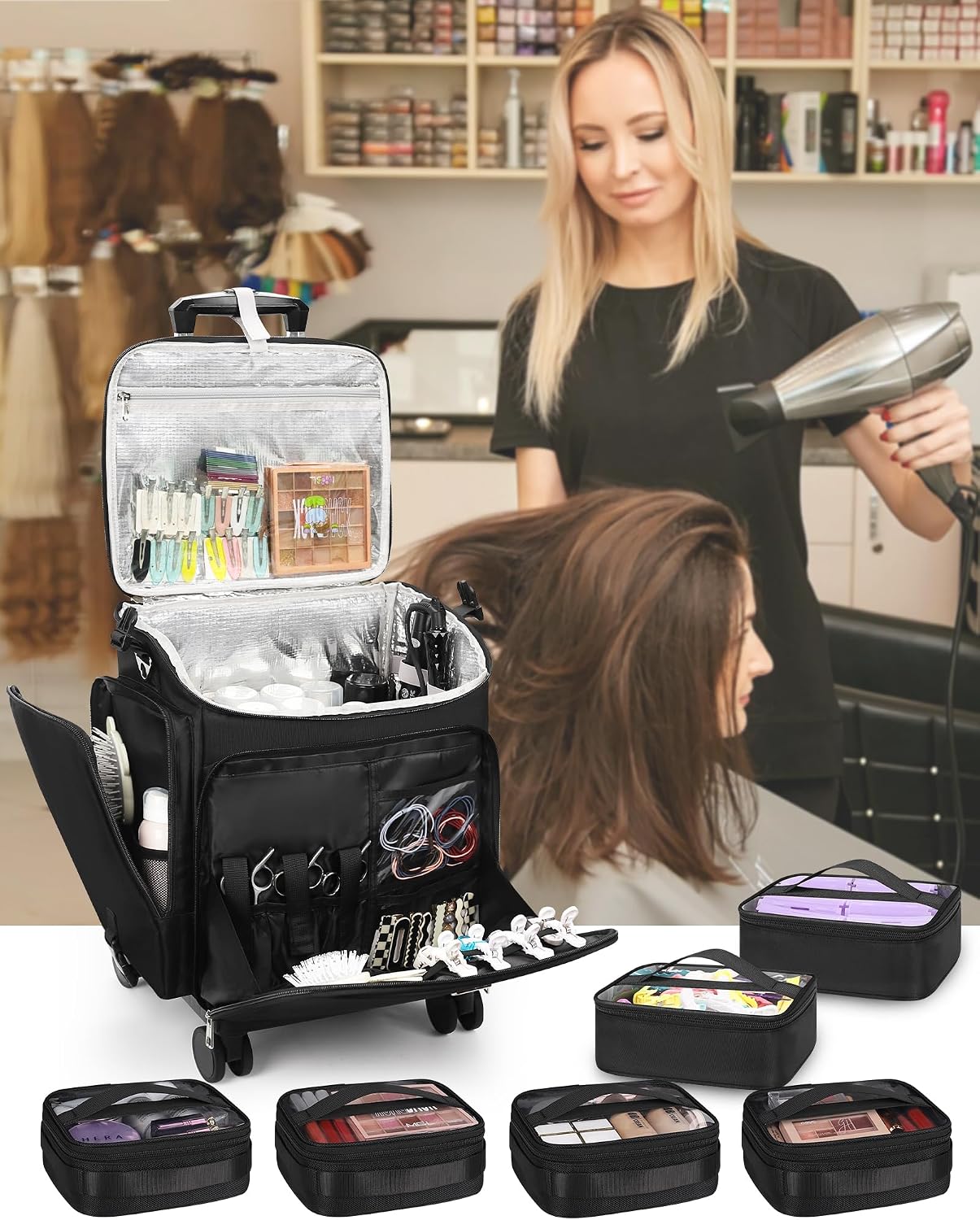 Rollender Make-up-Koffer, Haar – Woman In Bag Bewertung und Preis