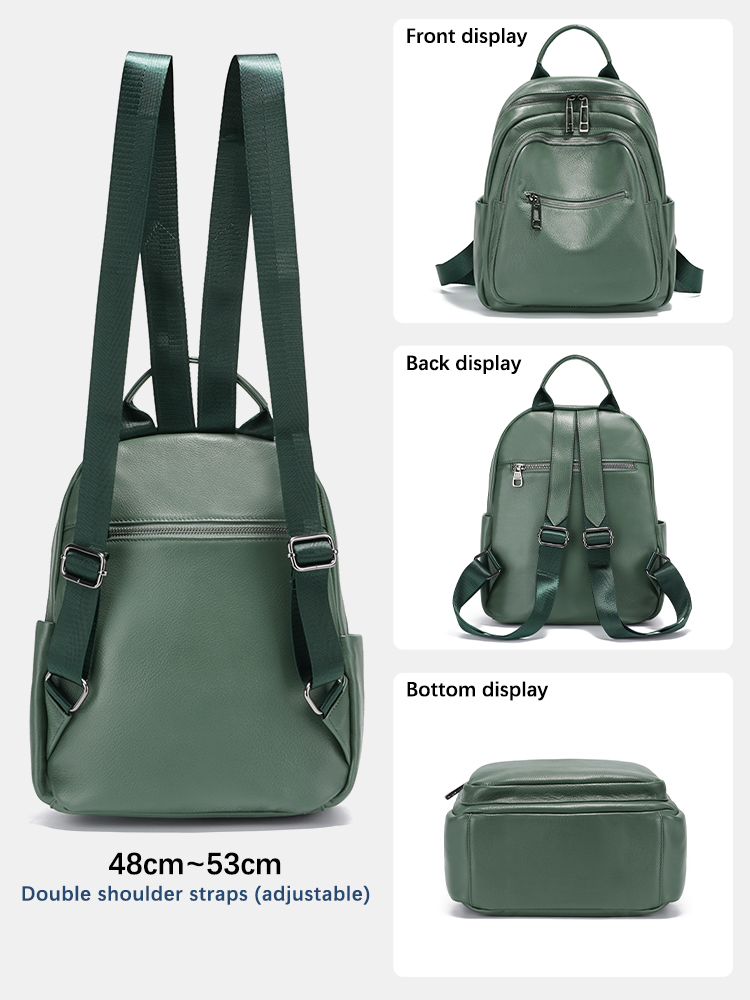 Zency Grüner Rucksack aus echt – Women Bags Green Bewertung und Preis