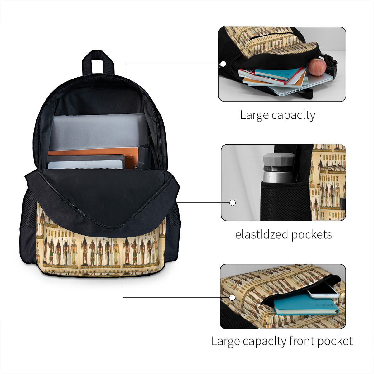 Rucksack mit nahtlosem Muster  – Women Bags Egypt Sale Bewertung und Preis