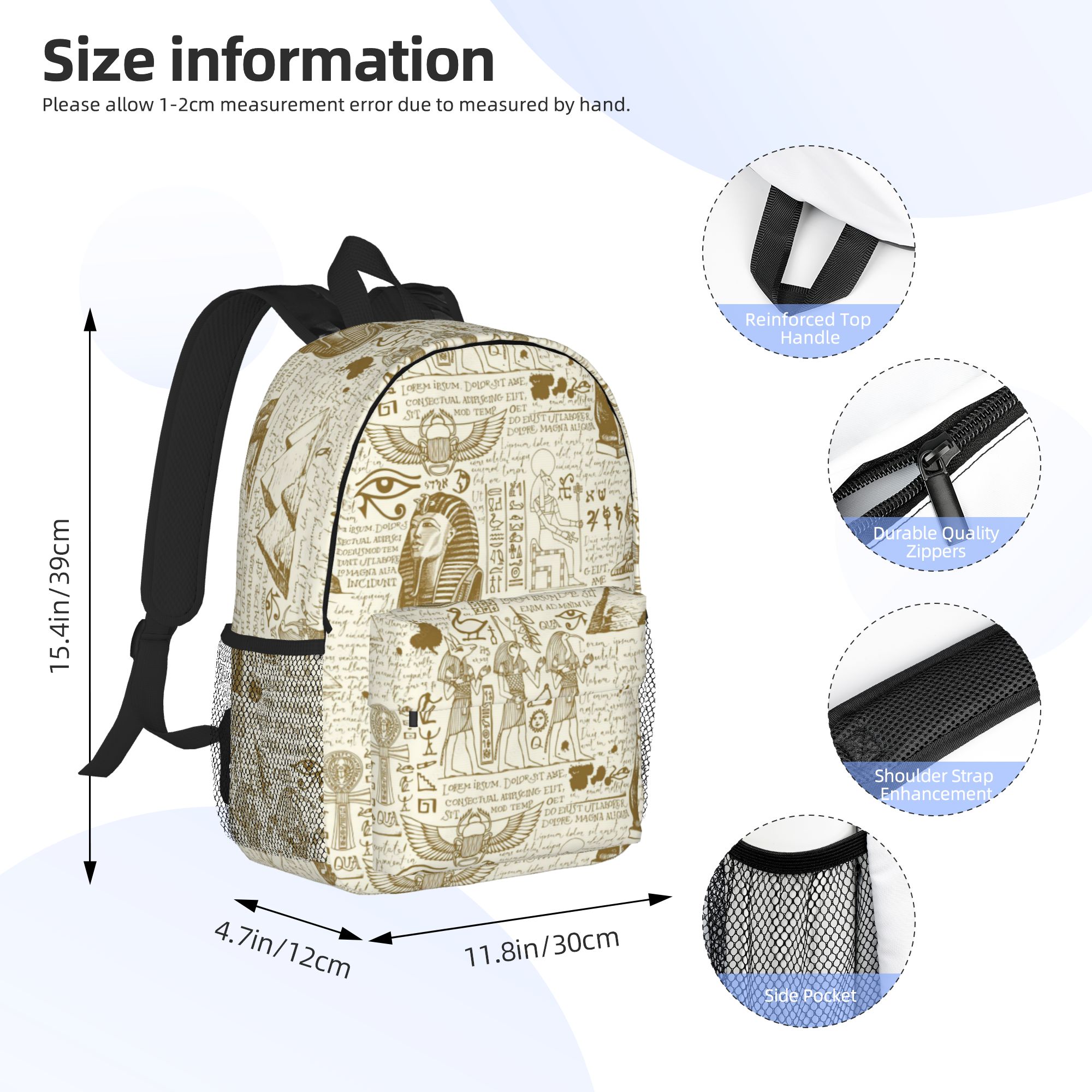 Rucksack mit egyptischen Götte – Women Bags Egypt Sale Bewertung und Preis