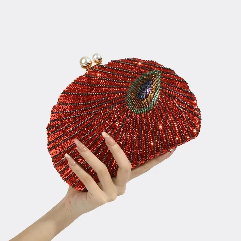 Neue Luxuriöse Pfauengrüne Clu – Women Bags Green Bewertung und Preis