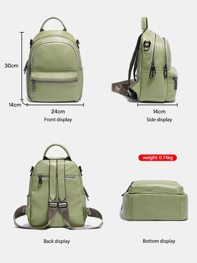 Zency Frauen Leder Rucksack Ru – Women Bags Green Bewertung und Preis