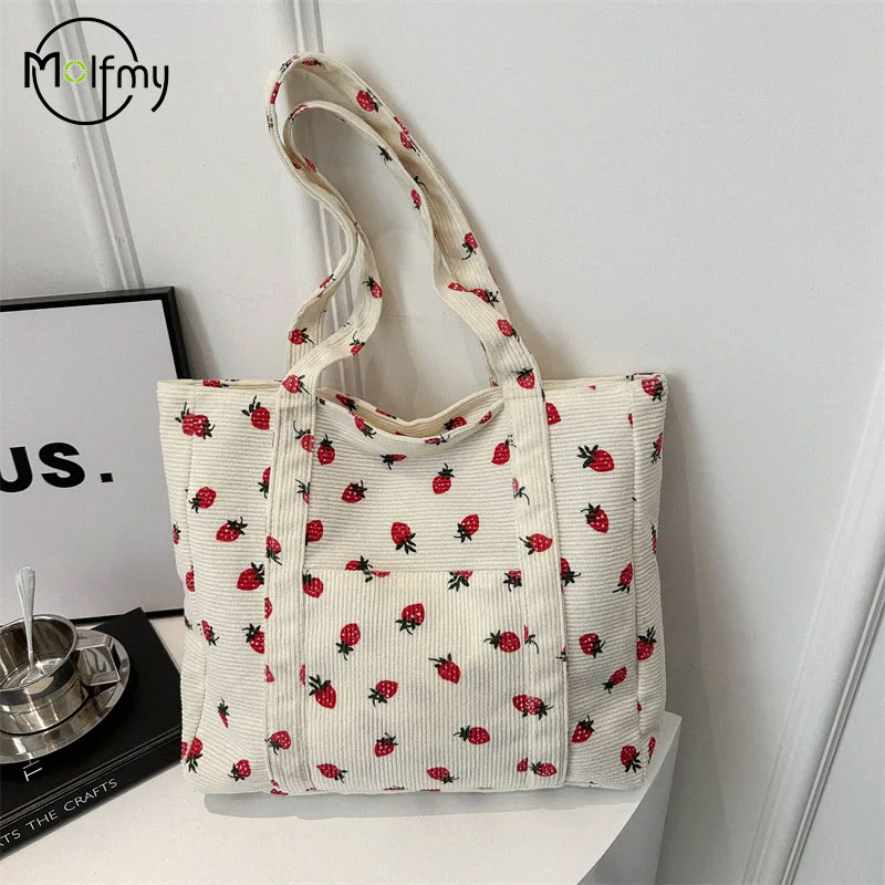 Cordhandtasche Erdbeeren Stran – Women Bags Zara Bewertung und Preis
