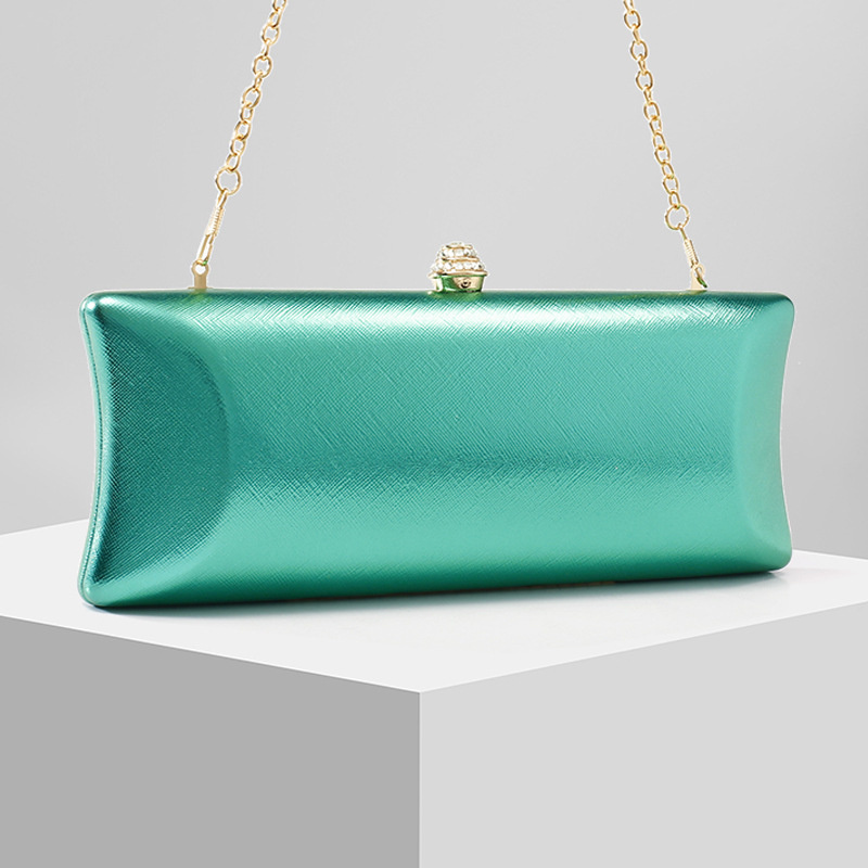 Klassische lange Box-Abendtasc – Women Bags Green Bewertung und Preis