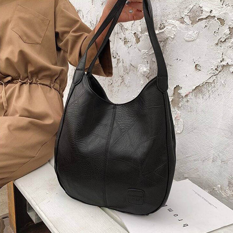 Große Vintage-Ledertasche mit  – Women'S Vegan Bags Bewertung und Preis