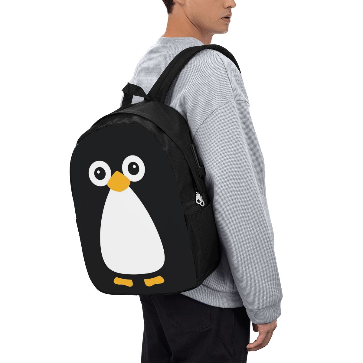 Niedlicher Vektor-Pinguin-Ruck – Woman In Bag Bewertung und Preis