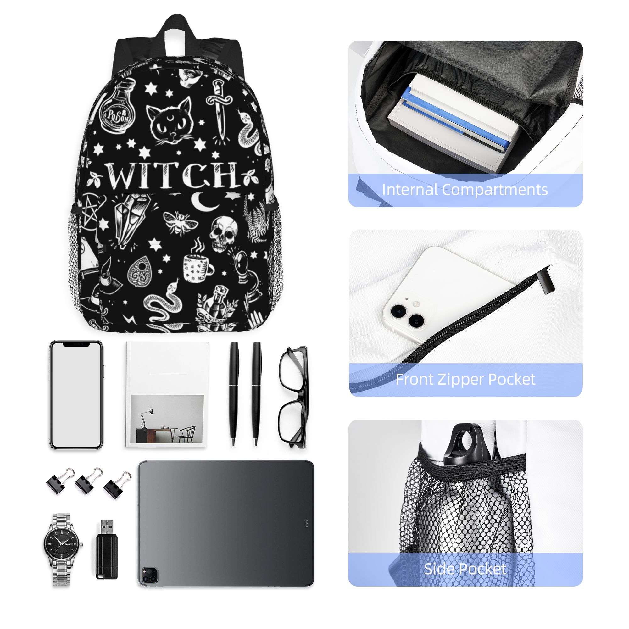 Rucksack mit Totenkopf-Katzen- – Women Bags Designer Sale Bewertung und Preis